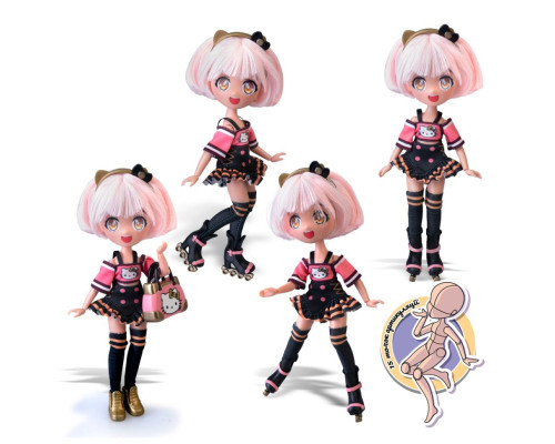 Дитяча лялька "Золота Роллер Діва" 4SF Manga Dolls HKTF1000 серії "Hello Kitty"