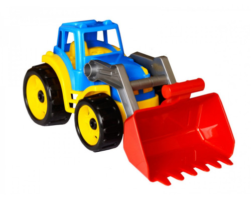 Дитячий іграшковий великий трактор 1721TXK з рухомими деталями Рінокольоровий