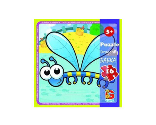 Пазли дитячі "Комахи" LI04, 16 елементів