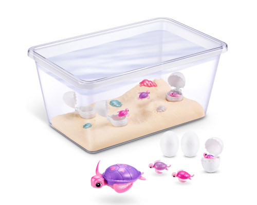 Інтерактивний ігровий набір Мама черепаха із сюрпризом Pets & Robo Alive 9560 "Mama & Baby Surprise"