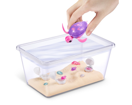 Інтерактивний ігровий набір Мама черепаха із сюрпризом Pets & Robo Alive 9560 "Mama & Baby Surprise"