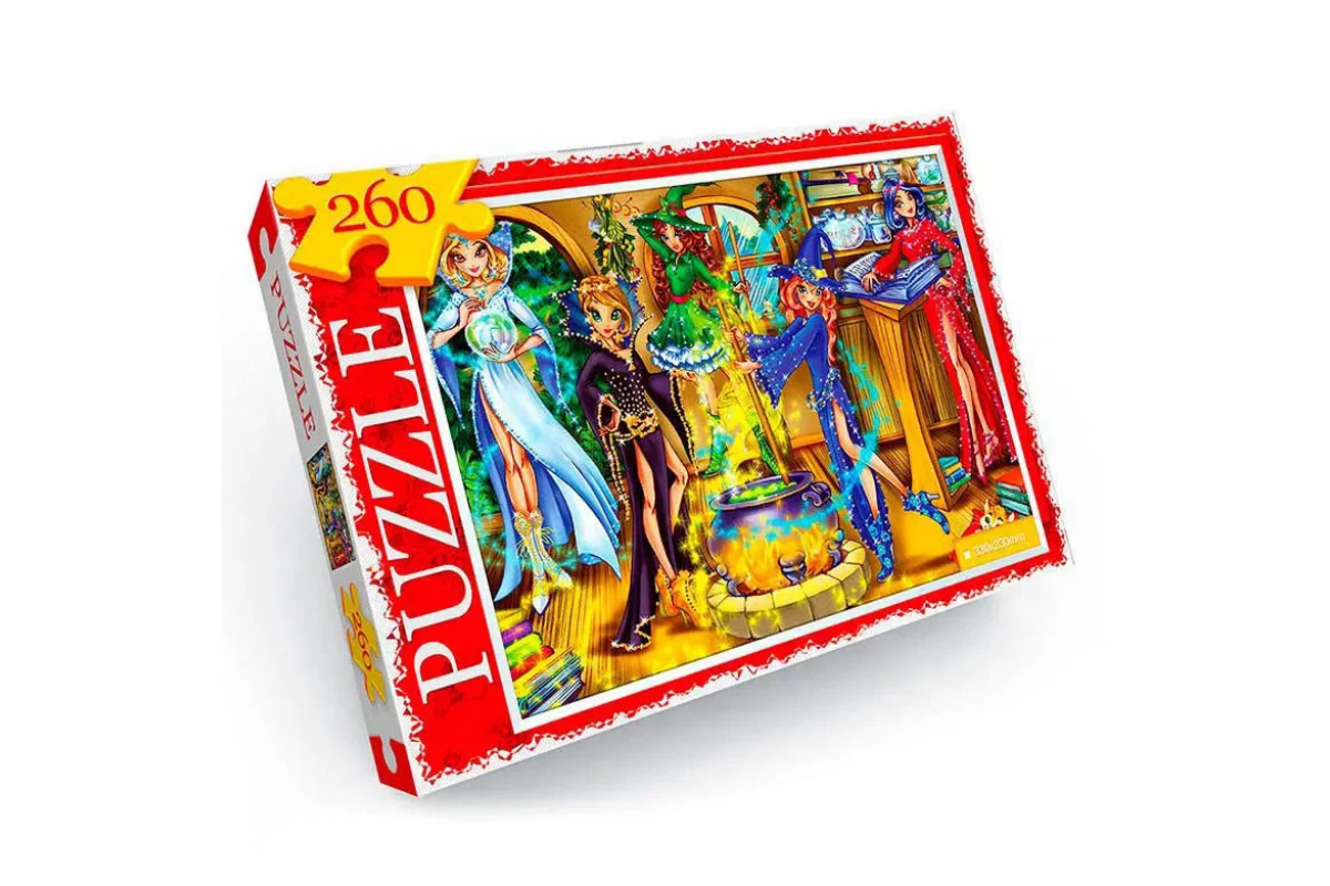 Пазл "Юные волшебницы" Danko Toys C260-13-11, 260 эл.