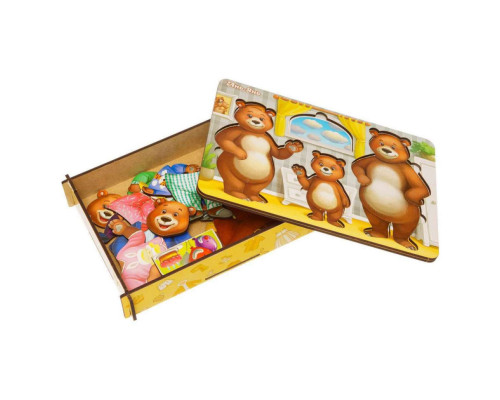 Настольная игра "Одень мишек" Ubumblebees (ПСД192) PSD192 деревянная