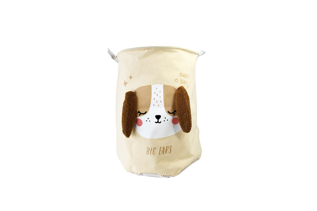 Кошик для іграшок та білизни "Big ears Собачка" MGZ-1009(Biege) 50 х 40 см