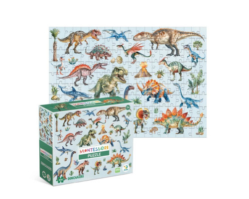 Дитячий пазл Монтессорі "Динозаври" 200631, 200 елементів