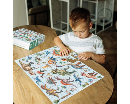 Дитячий пазл Монтессорі "Динозаври" 200631, 200 елементів