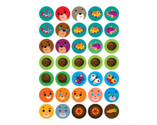 Розвиваюча велика книга "Ліс" 403617 з наклейками