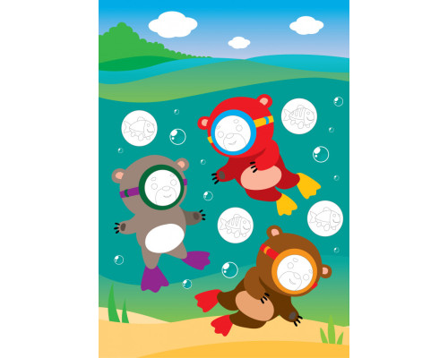 Розвиваюча велика книга "Ліс" 403617 з наклейками