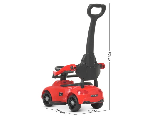 Каталка-толокар Bambi Racer M 4578-3 Красный музыкальный