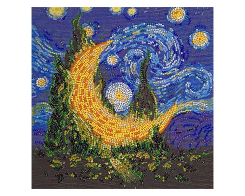 Набір-міді для вишивання бісером "Кіпарисовий місяць" AMB-089 20х20 см