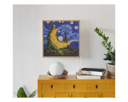 Набір-міді для вишивання бісером "Кіпарисовий місяць" AMB-089 20х20 см