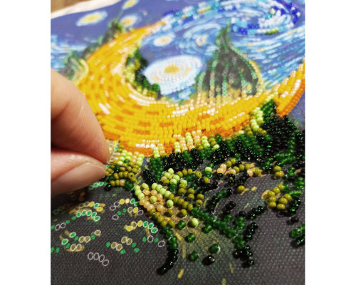 Набір-міді для вишивання бісером "Кіпарисовий місяць" AMB-089 20х20 см