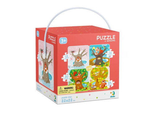 Дитячий набір пазлів "Пори року" DoDo 300125, 4 в 1