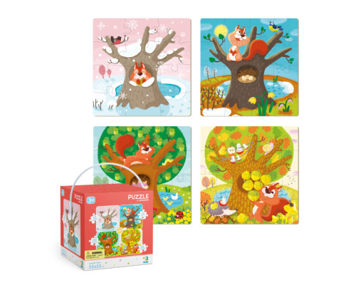 Дитячий набір пазлів "Пори року" DoDo 300125, 4 в 1