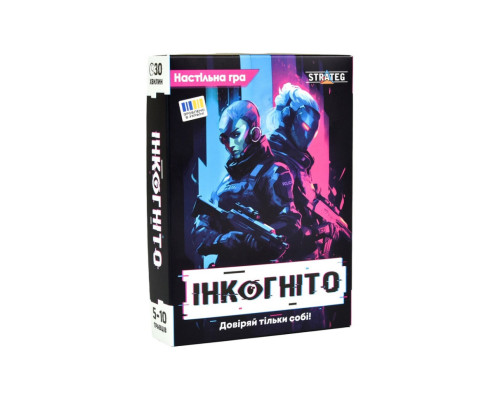 Карткова гра Інкогніто 30111 картки 36 штук, жетони 30 штук