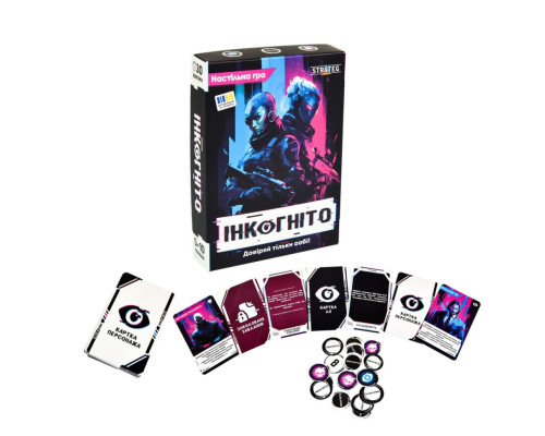 Карткова гра Інкогніто 30111 картки 36 штук, жетони 30 штук
