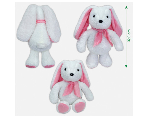 Игрушка мягконабивная Зайка МС 080501-17 розовое