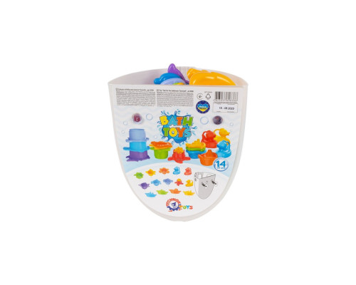 Набор для ванной Органайзер ТехноК 8386TXK 14 игрушек