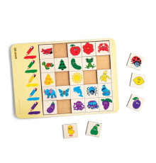 Деревянный сортер "Ассоциации-цвета" PSD056