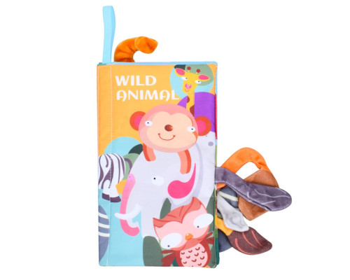Розвиваюча книжка-шуршалка 668-230(Wild animal) англійські слова