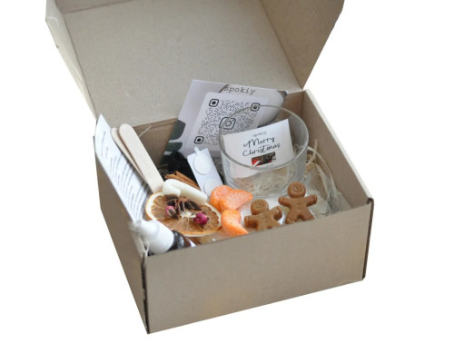 Набір для створення свічки "Merry Christmas" М SP2406 зі скляною ємністю