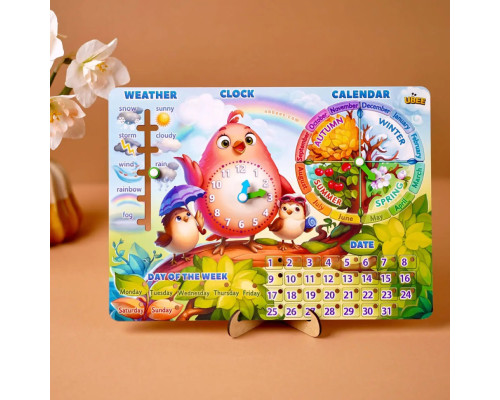 Развивающая игра Календарь - 2 "Птичка" (ПСД260) PSD260 ENG