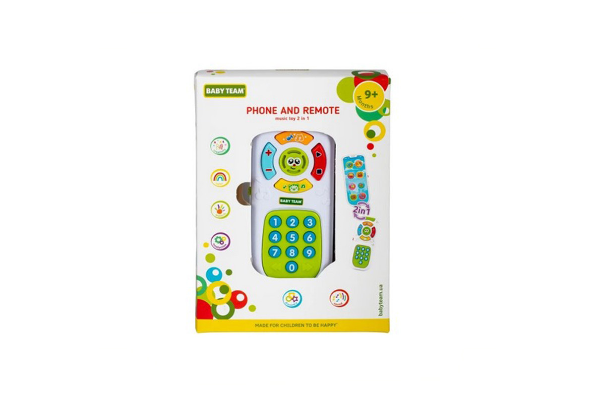 Дитяча музична іграшка 2 в 1 "Телефон та пульт" 8652