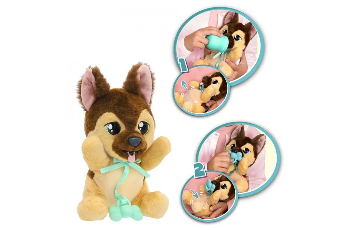 Интерактивная игрушка серии "Yummy" Немецкая овчарка Baby Paws 926363IM с аксессуарами Интерактивная игрушка серии "Yummy" Немецкая овчарка Baby Paws 926363IM с аксессуарами