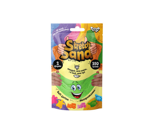 Набір креативної творчості "Stretch Sand" STS-04-02U пакет 350 гр Зелений