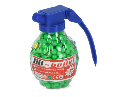 Кульки (пульки) для дитячої зброї "Граната" BB-5(Green) 500 шт