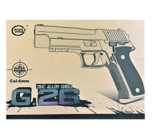 Іграшковий пістолет на кульках "Sig Sauer 226" Galaxy G26 Метал, чорний