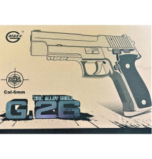 Іграшковий пістолет на кульках "Sig Sauer 226" Galaxy G26 Метал, чорний