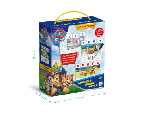 Навчальна гра Paw Patrol "Складай, пиши, читай" 200622 з маркером