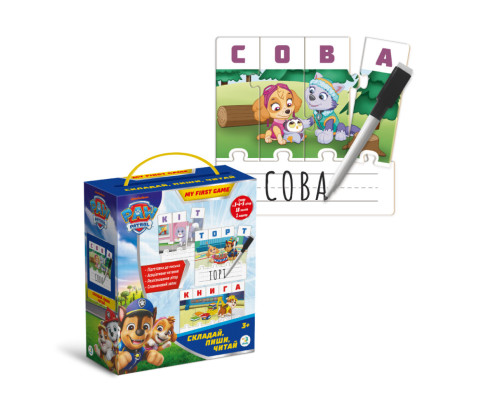 Навчальна гра Paw Patrol "Складай, пиши, читай" 200622 з маркером