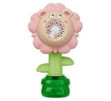 Мильні бульбашки Flower Bubble Machine BJC-5A(Bear-Pink) зі світлом