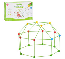 Детский конструктор-палатка 3D Tent Series 137-2(Green) 68 деталей, каркасный