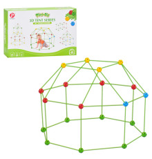 Детский конструктор-палатка 3D Tent Series 137-2(Green) 68 деталей, каркасный