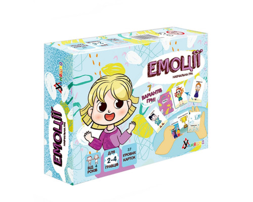Настольная игра "Эмоции" 2262-UM 37 карточек, 7 вариантов игры