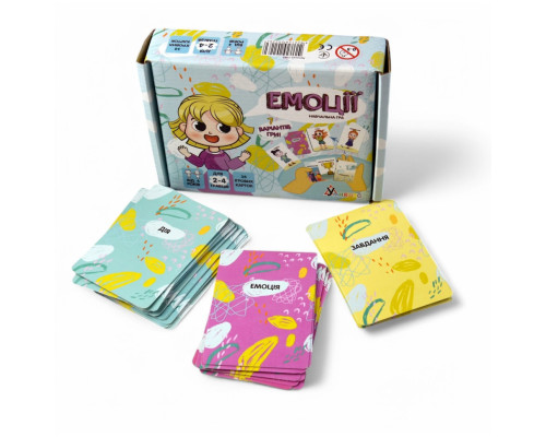 Настольная игра "Эмоции" 2262-UM 37 карточек, 7 вариантов игры