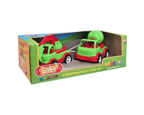 Игровой набор Бетономешалка и экскаватор "Mini Matiki" 002/14BMS(Green) подвижные элементы