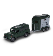 Колекційна машинка Range Rover TechnoDrive 520460.270 з причепом і фігурками коней