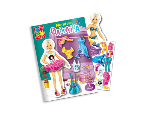 Магнітна гра Одягалка "Блондинка" Vladi Toys VT3204-30 Укр