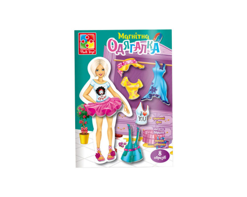 Магнітна гра Одягалка "Блондинка" Vladi Toys VT3204-30 Укр