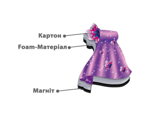 Магнітна гра Одягалка "Блондинка" Vladi Toys VT3204-30 Укр