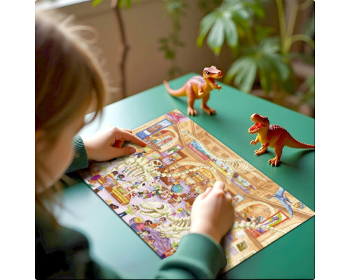 Дитячий віммельпазл "Музей Природи" 300639, 150 елементів