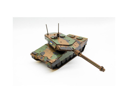 Деревянный 3D конструктор "Танк Леопард" 206-0260, 206 деталей