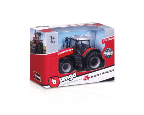 Детская игрушка Трактор Massey Ferguson 8740S Bburago 18-31613, 10 см