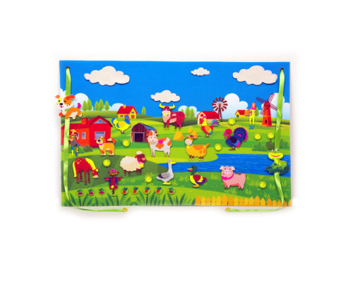 Игровой коврик "Путешествие к бабушке" 190037 фигурки на липучках