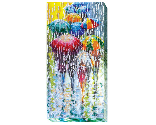 Набір для вишивання бісером "Веселі парасольки" AB-434 40х20 см