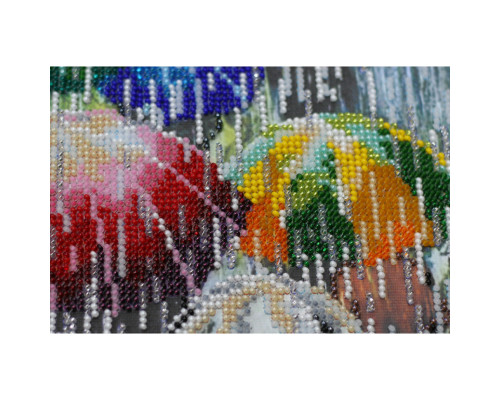 Набір для вишивання бісером "Веселі парасольки" AB-434 40х20 см